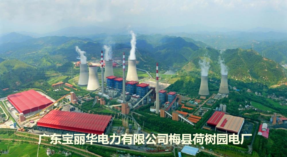 全國(guó)規(guī)模最大的資源綜合利用電廠(chǎng)——梅縣荷樹(shù)園電廠(chǎng)，由上市公司廣東寶麗華新能源股份有限公司（股票簡(jiǎn)稱(chēng)“寶新能源”）投資建設(shè)，總裝機(jī)147萬(wàn)千瓦，總投資65億元。2016年發(fā)電量72億度，供電量68.8億度，實(shí)現(xiàn)工業(yè)總產(chǎn)值34億元。